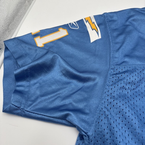 LA Chargers Ladanian Tomlinson Jersey 21 Powder Blue XL Reebok NFL Players Mesh - Picture 12 of 13